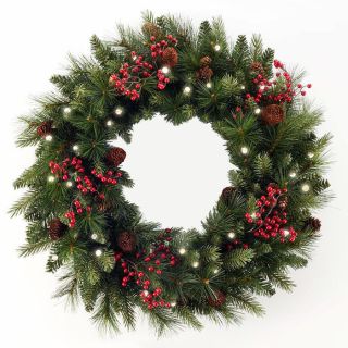pre lit wreath in Holidays, Cards & Party Supply