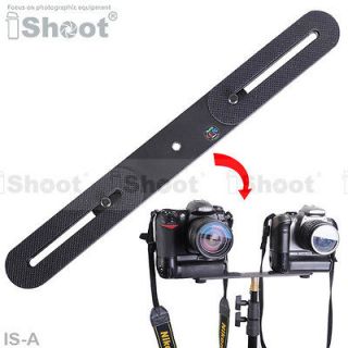 Metal Camera Holder/Flash Bracket Mount w 2*1/4 Adapter Screw&3*1/4 