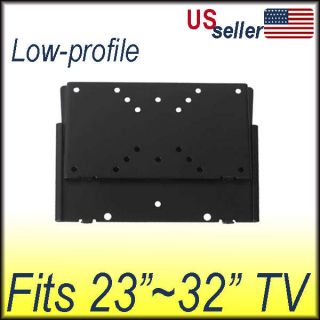 Plasma LCD LED Flat Panel Screen Low Profile TV Wall Mount Bracket 23 