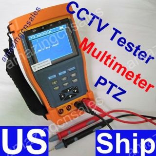 inch LCD Monitor CCTV Security Tester Multimeter Camera Video PTZ 