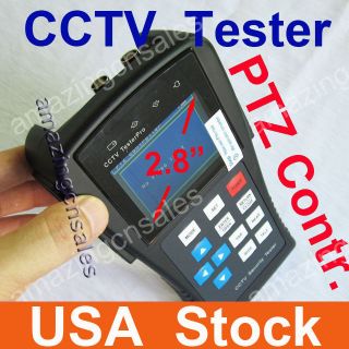 inch LCD Monitor CCTV Security Tester Camera Video PTZ UTP Cable 