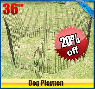 Heavy Duty 8 panel Pet Exercise Pen   Playpen Fence Cat Dog Yard 