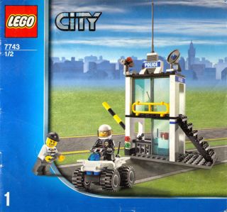 Lego City Police Command Center (7743) Instruction books 1 & 2