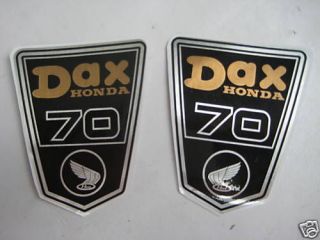 Honda ST70 CT70 Dax 70 Gold frame decal sticker pair