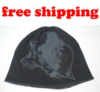   Metal Mulisha reversible SKULL WINTER knit Crucial beanie CAP HAT