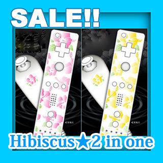 Newly listed SALE 2 DECO SKINs for Nintendo WII Remote HIBISCUS