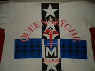 VINTAGE Queensryche Shirt Mens XL Rare 1990 Empire  