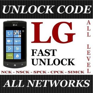 UNLOCK CODE FOR TMobile USA LG GS170 dLite GD570 GS505