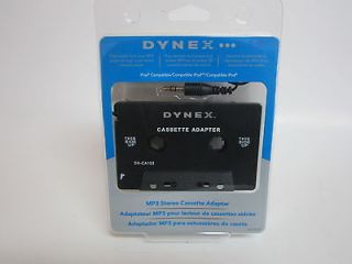 Dynex Car Radio Cassette Tape Adapter DX CA103 for  Player iPod 