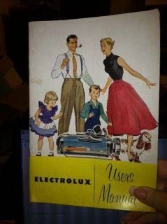 1952 Electrolux Vacuum Cleaner Users Manual   