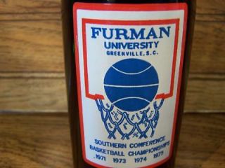 FURMAN UNIVERSITY BASKETBALL, GREENVILLE, S.C. 12 Oz. Pepsi 