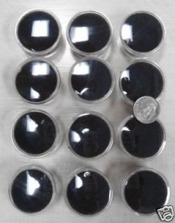12 Gem Jars Black Foam Inserts Display Your Gem Stones