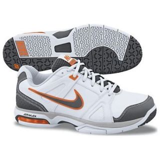 NIKE Mens Air Max Global Court  NEW  White/Athr/Ora​nge   Different 