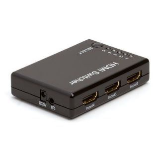 HDMI 5x1 5 Port Switch/Switcher with IR Remote Support 3D with Power 