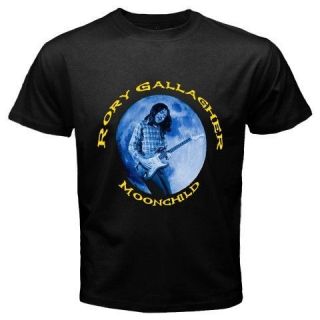 New RORY GALLAGHER Guitar Hero Blues Rock Music Mens Black T Shirt 