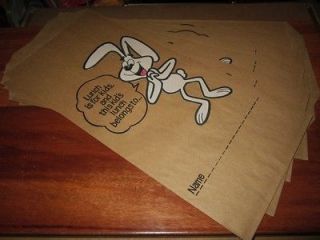 VINTAGE LOT OF GENERAL MILLS TRIX CEREAL PROMO LUNCH BAGS COOOOOOOL