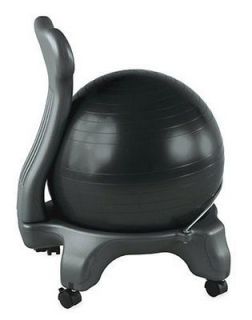 Gaiam Balance Ball Chair Core Exercise on Wheels NEW