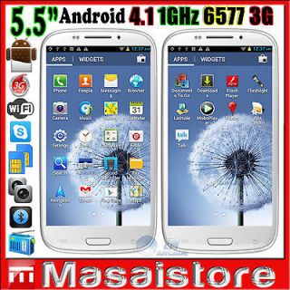 3G MTK6577 1GHz QHD Android 4.1 Mobile WIFI GPS Skype VideoCall 
