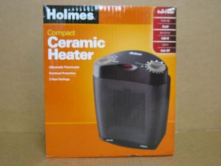 HOLMES HCH4062B COMPACT CERAMIC HEATER FOR SMALL ROOMS WITH OVERHEAT 