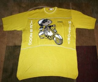 Iceberg History 2000 Lime Snoopy Motorcycle Sweater 3x