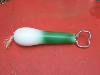 Wooden Green Onion Bottle Opener, New   Made in Mexico