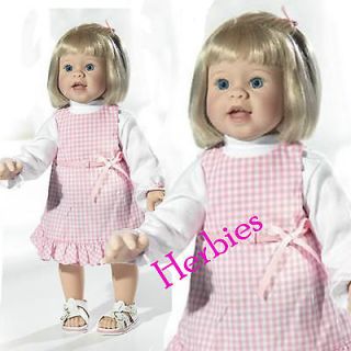 Lee Middleton Macie Blonde 20 Toddler Vinyl & Cloth Baby Doll, New In 