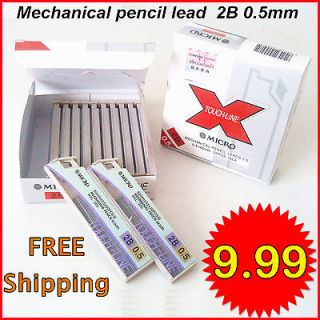 Mechanical Pencil Lead Refill 0.5mm 2B Sell by box (240 leads)