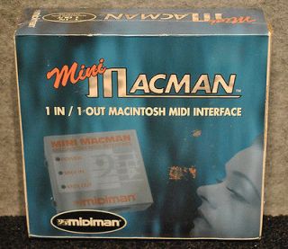 Used MidiMan Mini Macintosh 1 In / 1 Out MIDI Interface