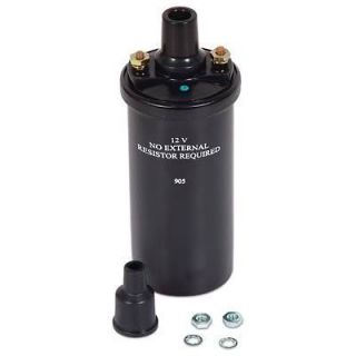 Mallory Marine Ignition Coil Marine Canister Round Oil Filled Black 