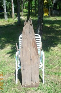 Old Wooden Fold Up Ironing Board/Table Good Condition
