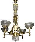 antique gas chandelier in Antiques
