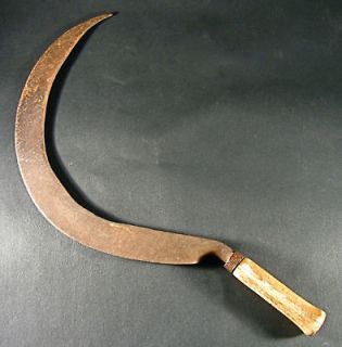 Antique French Harvest Tool Sickle / Hand Scythe