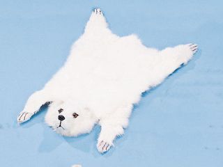 Polar Bear Rug Collectible Fabric Figurine Statue New