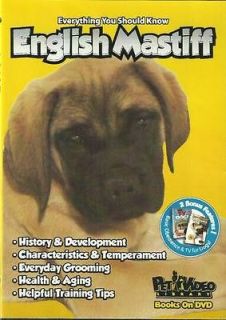ENGLISH MASTIFF DVD Dog Training & Puppy NEW Pet Video