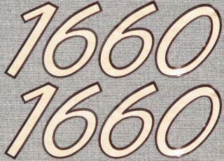 LUND 1660 BOAT DECALS (Pair) Decal