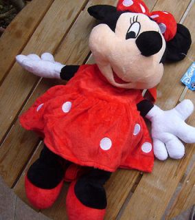 New Minnie Mouse Red School Bag Plush Backpacks Cute Lovely Gift For 