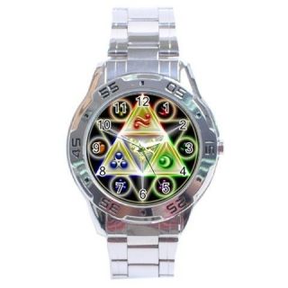   of Zelda Triforce Stainless Steel Analogue Watch for Men NEW Gift