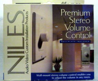 niles volume control in TV, Video & Home Audio
