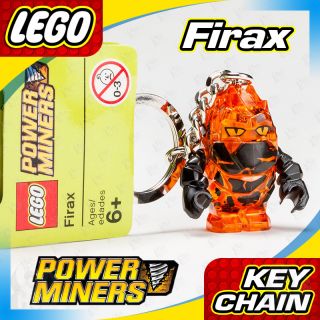 NEW LEGO Power Miners Trans Orange/Black FIRAX Rock Monster Minifigure 
