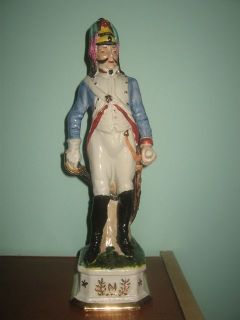 Imperial De La Garde of Napoleon, Capodimonte porcelain figurine by Di 