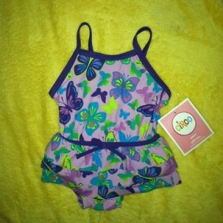 Circo Brand 12 Month Sz Purple Butterfly W Ruffles Swimsuit Or Pageant 