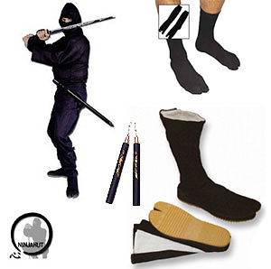Ninja Uniform Deluxe Set   Tabi Boots   Socks   Chucks