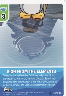 Disney Club Penguin Water Second Wave Fire Trading Cards Pick From 