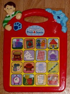NICKELODEON VIACOM BLUES CLUES PRESS & GUESS GAME USED CONDITION