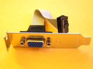 Low Profile Half Height Video Graphics VGA Card Full Size Expansion 