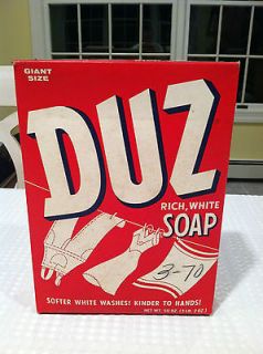   Discontinued Giant Box UNOPENED DUZ Soap Detergent Proctor & Gamble