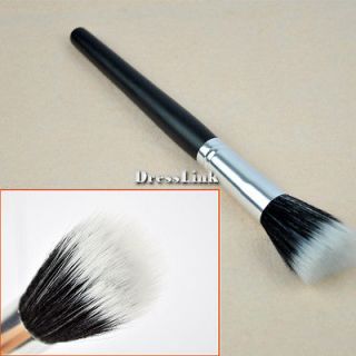 Makeup Cosmetic Fiber Foundation Stipple Powder Blush Brush Black DL0