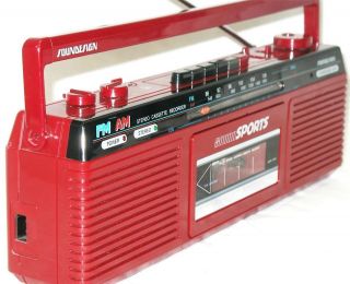   80s SOUNDESIGN 4621 BUR AM FM CASSETTE STEREO GhettoBlaster BOOMBOX