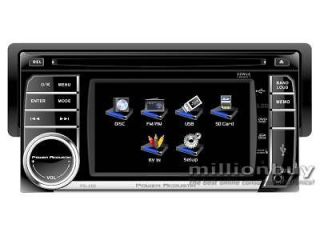 POWER ACOUSTIK PD 450 1DIN 4.5 CD/DVD Touchscreen Car Player Receiver 
