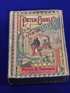 Antique Peter Coddles Trip to New York Peter Thomson Word Card Game